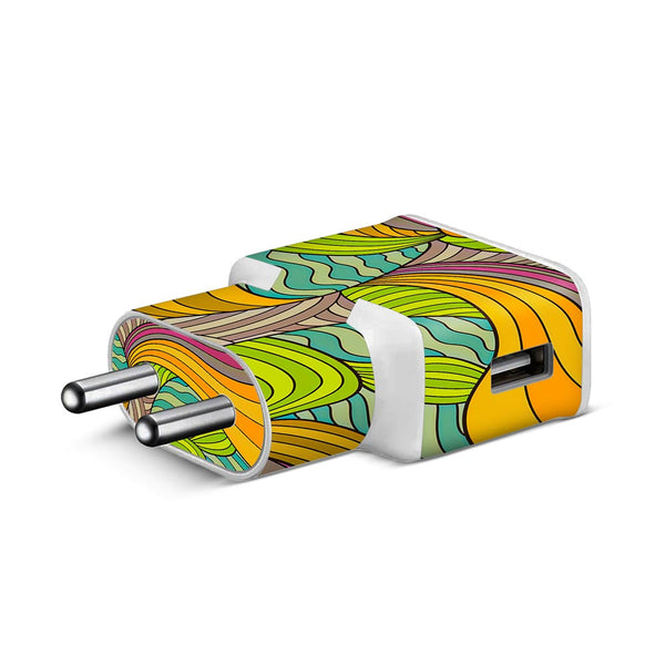 Abstract Stripes Pattern - Samsung S8 Charger Skin