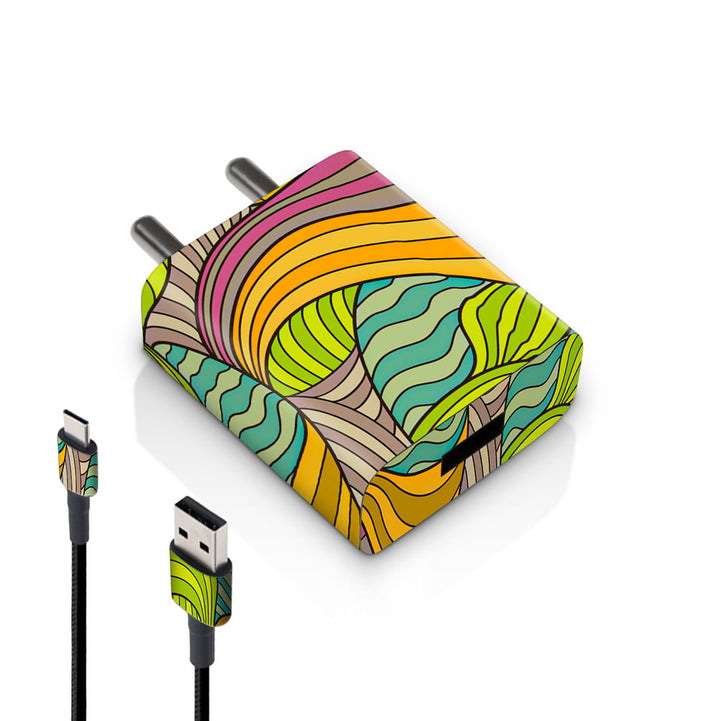 Abstract Stripes Pattern - MI 10W & 18W Charger Skin
