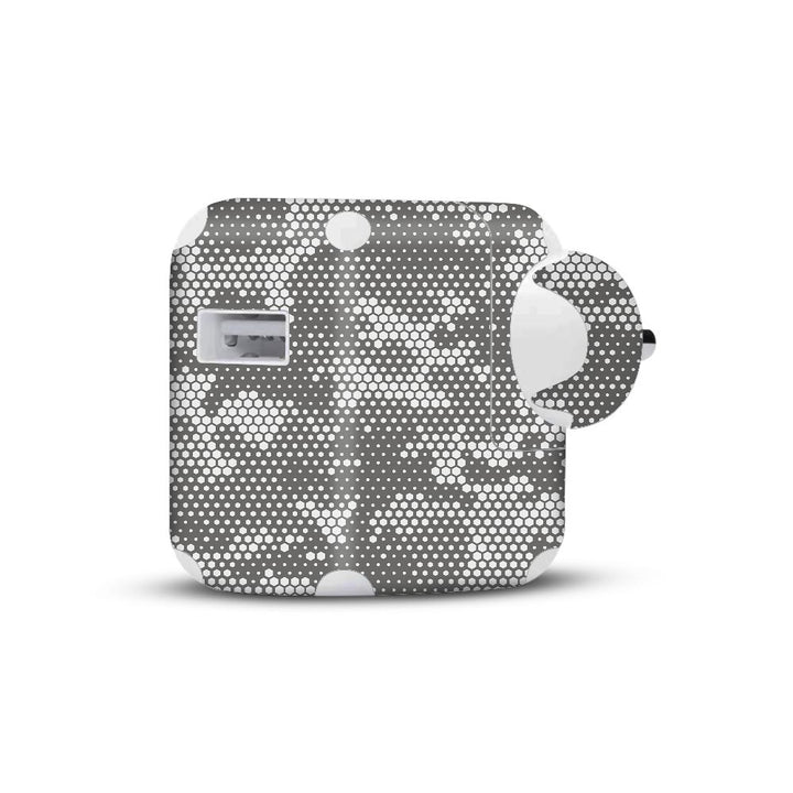 White Hive Camo - Apple 2019 10W Charger skin By Sleeky India