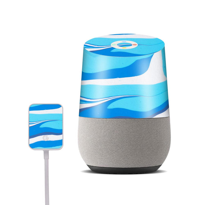 aqua flow skin for google home by sleeky india