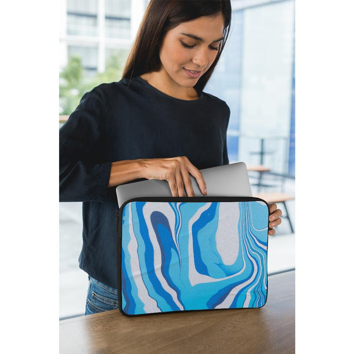 aqua flow designs laptop sleeves by sleeky india