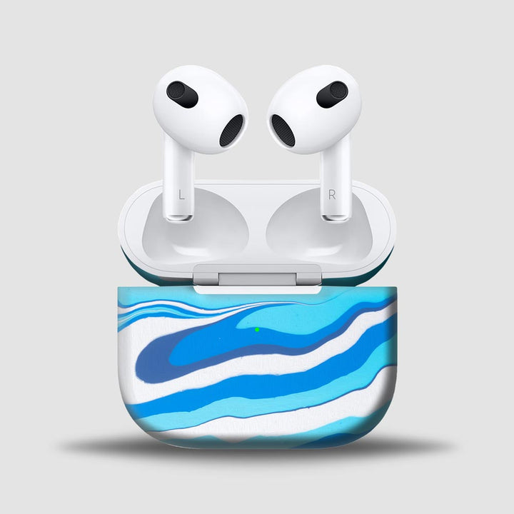 Aqua Flow - Skins for AirPods 3 By Sleeky India