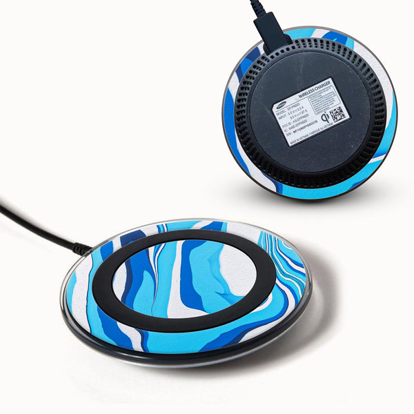 aqua flow skin for Samsung Wireless Charger 2015 by sleeky india