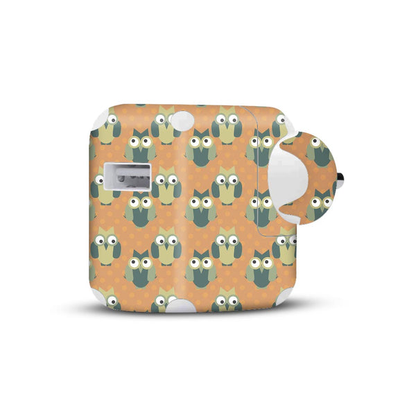 Awkward Owl - charger skins for Apple 10 watt bt Sleeky India