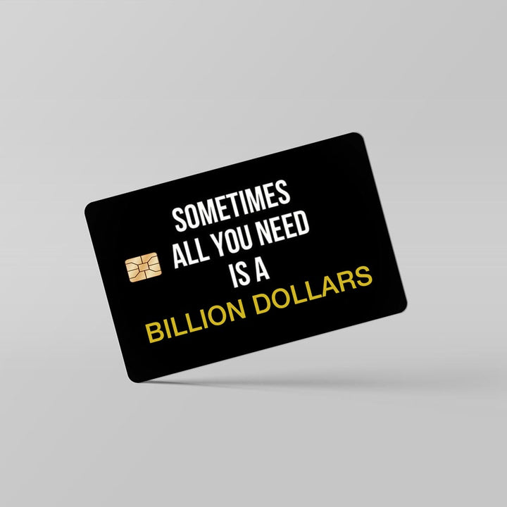 billion dollars card skin by sleeky india