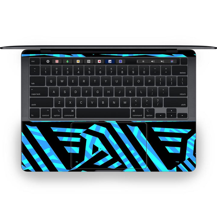 Binary Blue - MacBook Skins