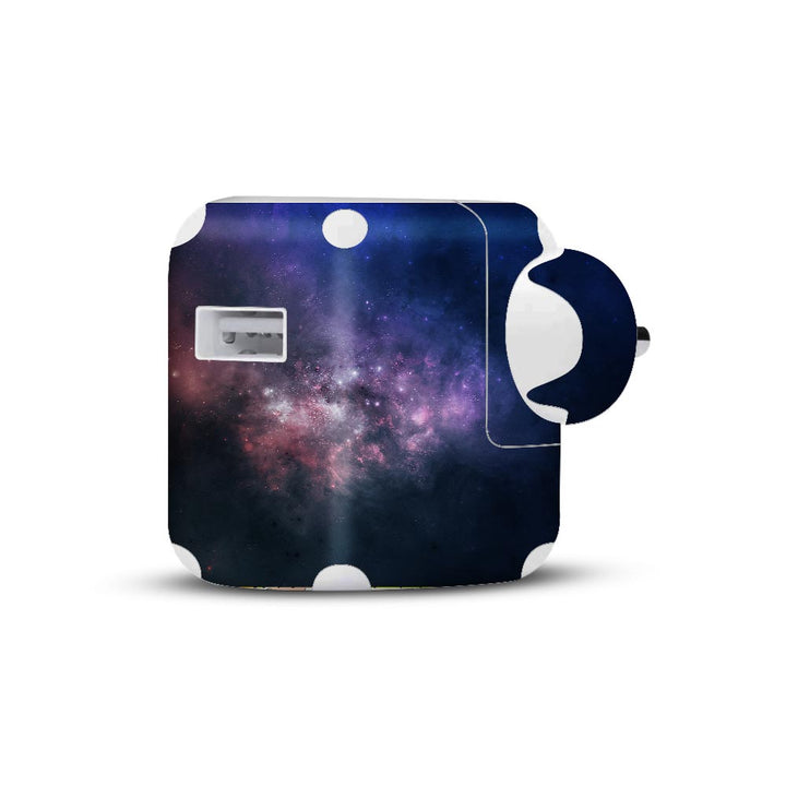 Black And Blue Nebula - Apple 2019 10W Charger skin