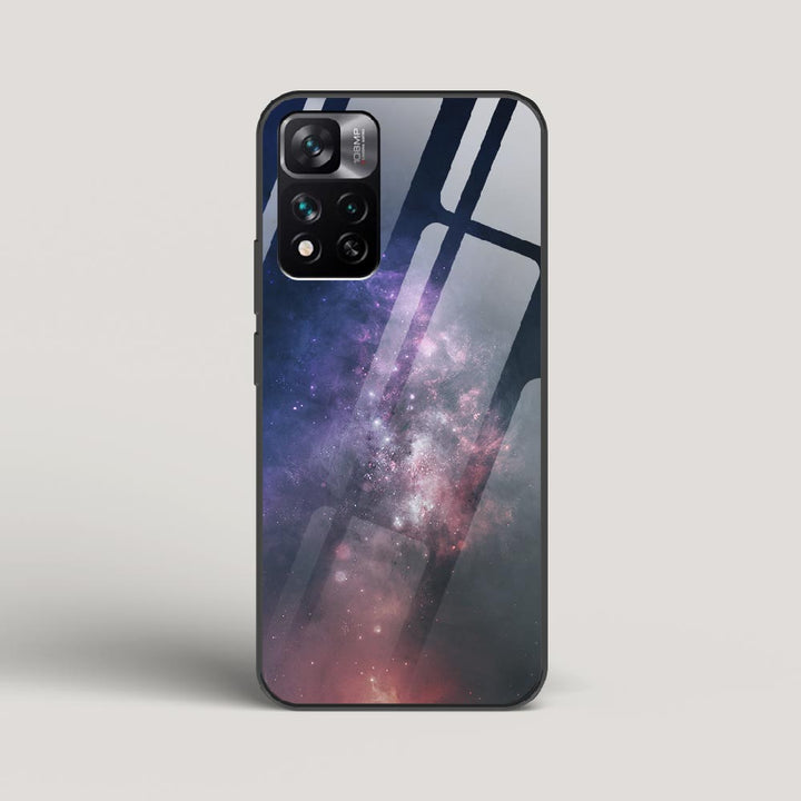 Black And Blue Nebula - Xiaomi 11i HyperCharge 5G Glass Gripper Case