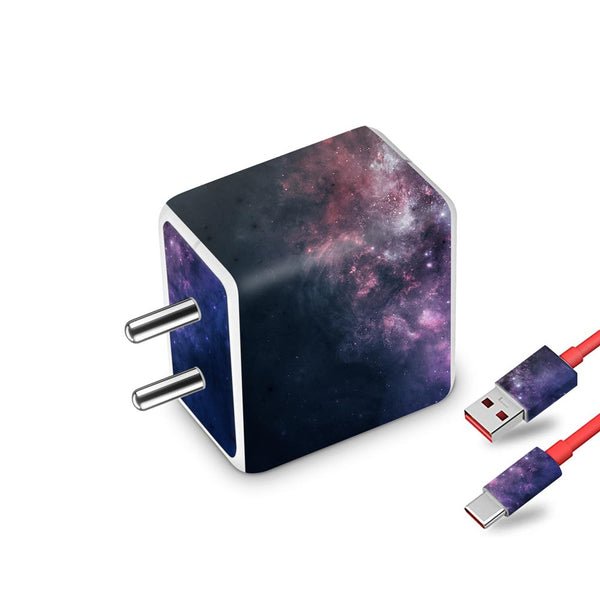 Black And Blue Nebula - Oneplus Dash Charger Skin