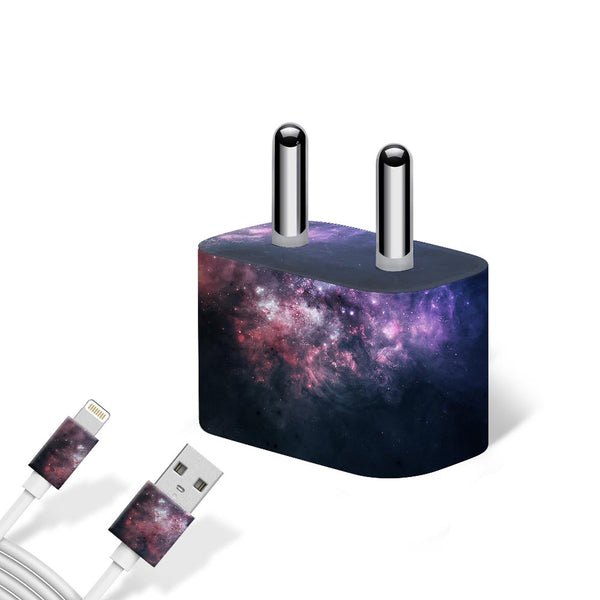 Black And Blue Nebula - Apple charger 5W Skin