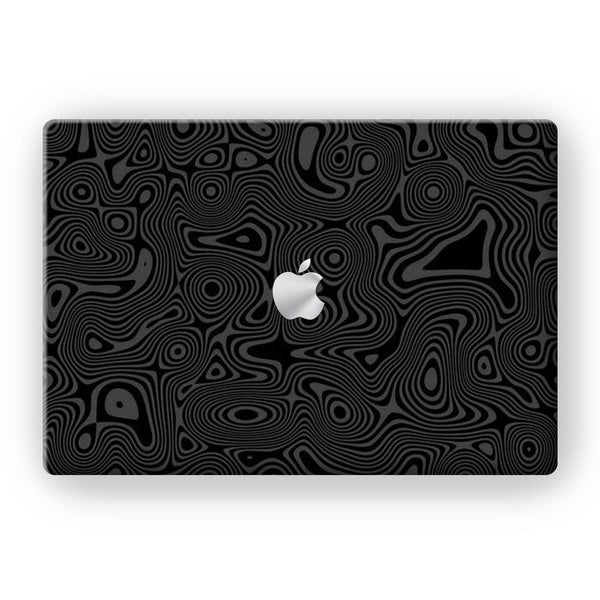 Black And White Damascus Steel - MacBook Skins