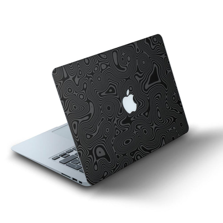 Black And White Damascus Steel - MacBook Skins