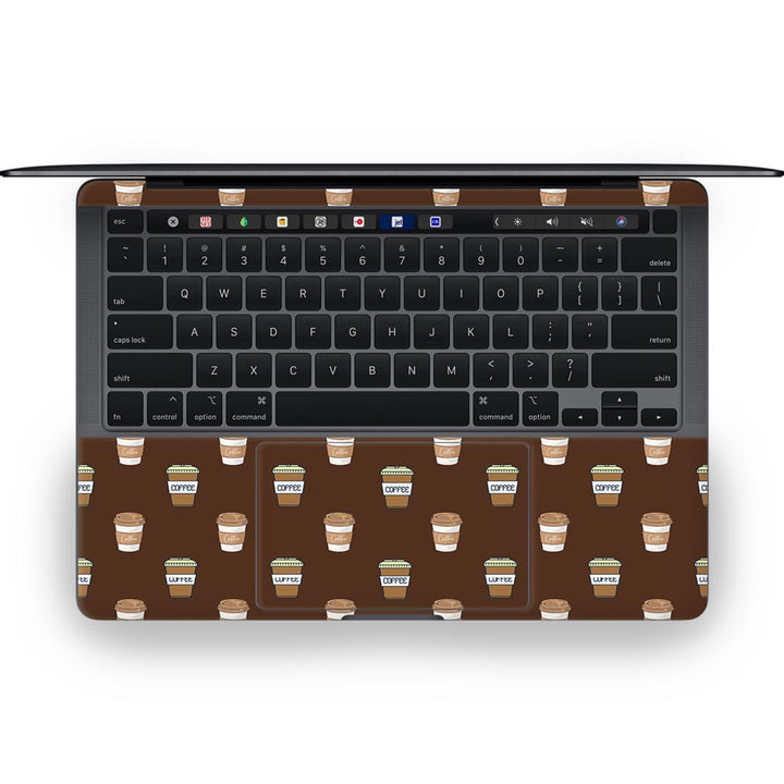 Black Coffee Pattern - MacBook Skins