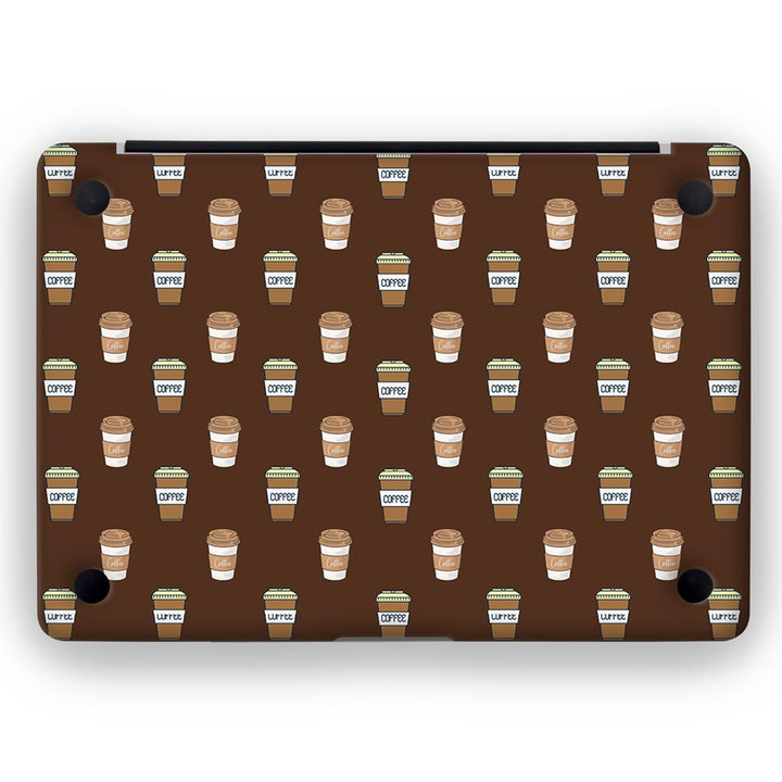 Black Coffee Pattern - MacBook Skins