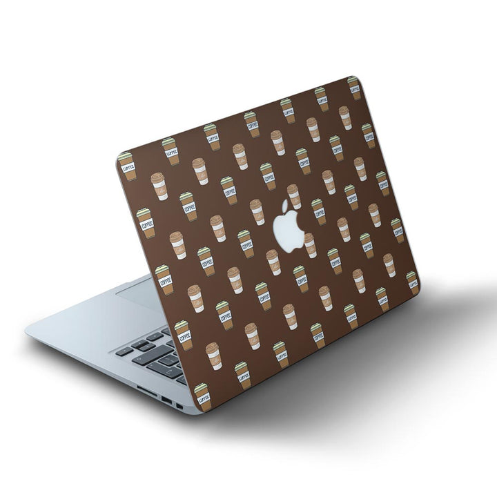 Black Coffee Pattern - MacBook Skins