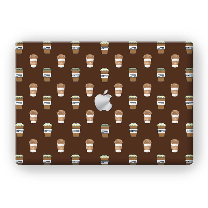 Black Coffee Pattern - MacBook Skins