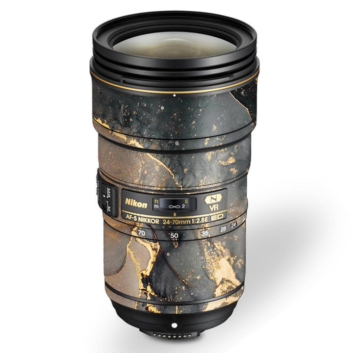 Black Gold Marble - Nikon Lens Skin