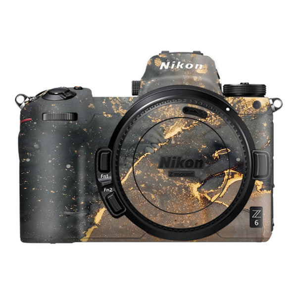 Black Gold Marble - Nikon Camera Skins