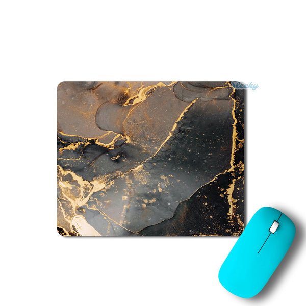 Black Gold Marble - Mousepad