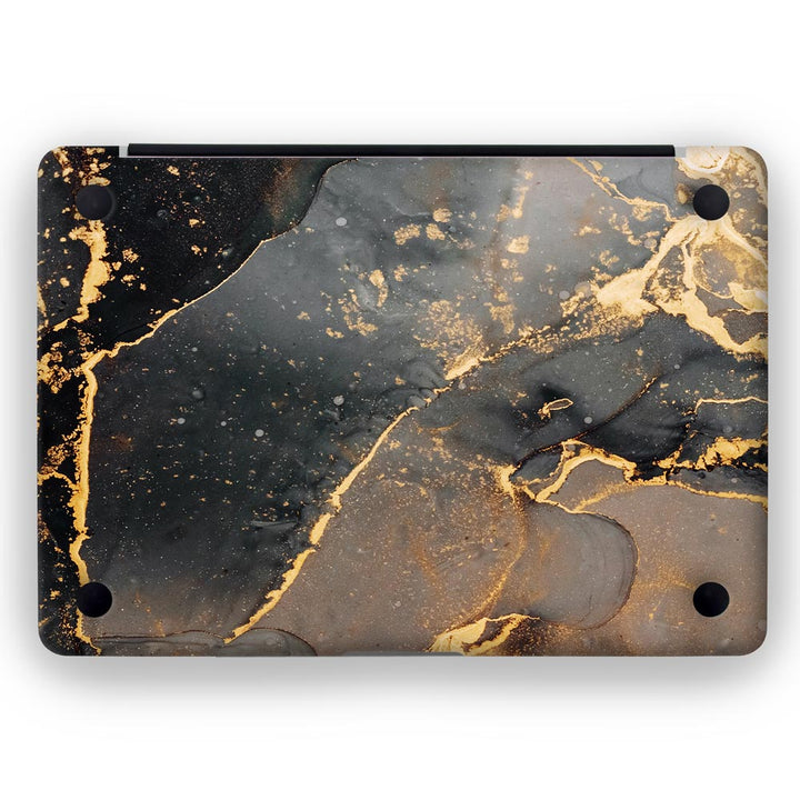 Black Gold Marble - MacBook Skins