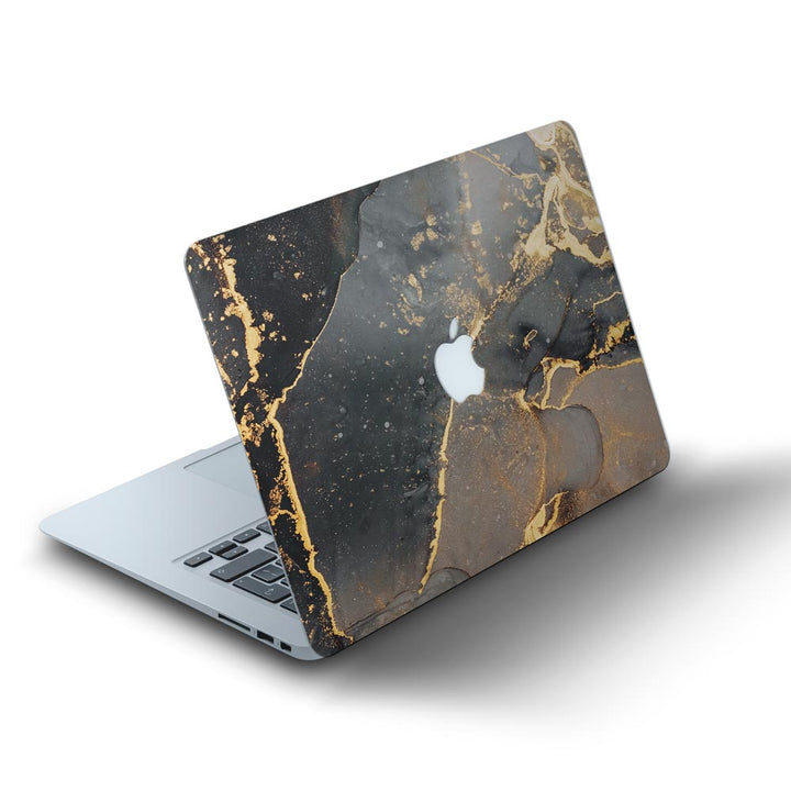 Black Gold Marble - MacBook Skins