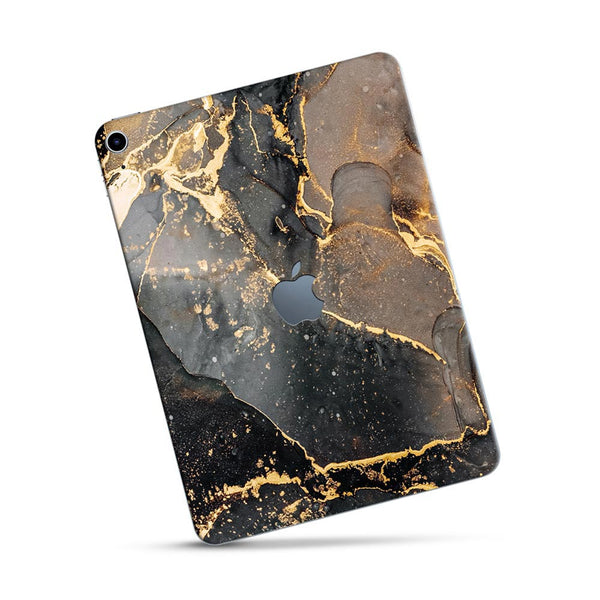 Black Gold Marble - Apple Ipad Skin
