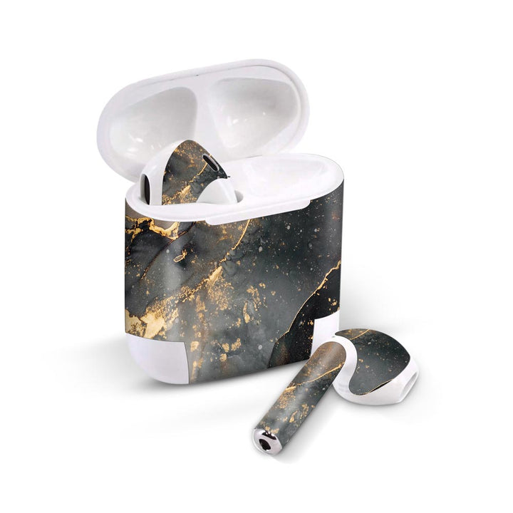 Black Gold Marble - Airpods 1/2/3 Skin