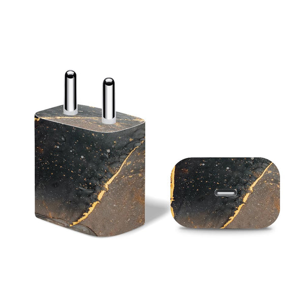 Black Gold Marble - Apple 20W Charger Skin
