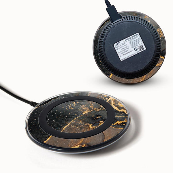 Black Gold Marble - Samsung Wireless Charger 2015 Skins
