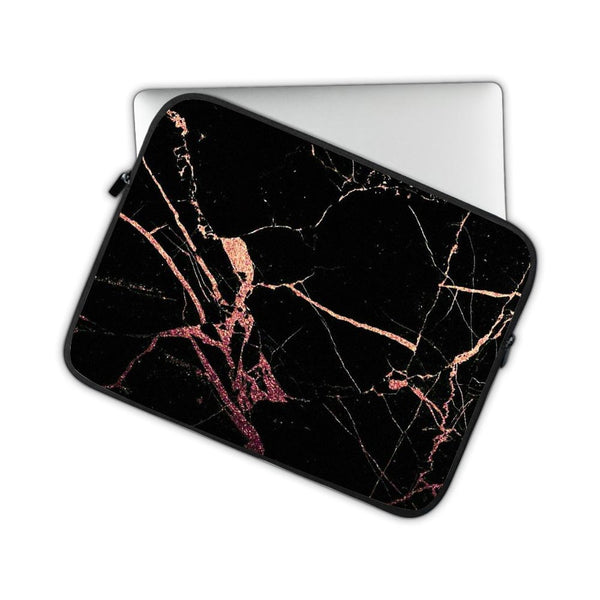 black marble designs laptop sleeves by sleeky india