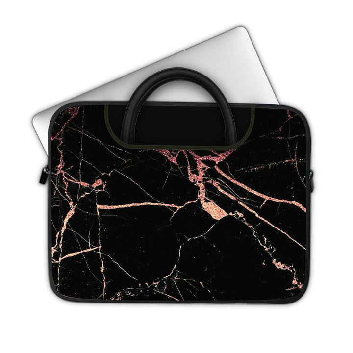 Black Marble - Pockets Laptop Sleeve