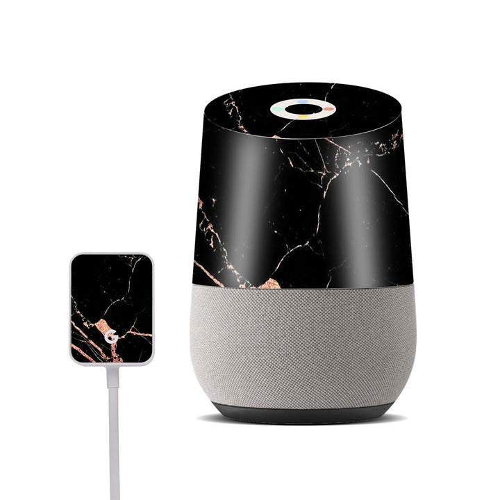 black marble skin for google home by sleeky india
