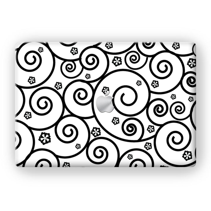 Black Swirl - MacBook Skins