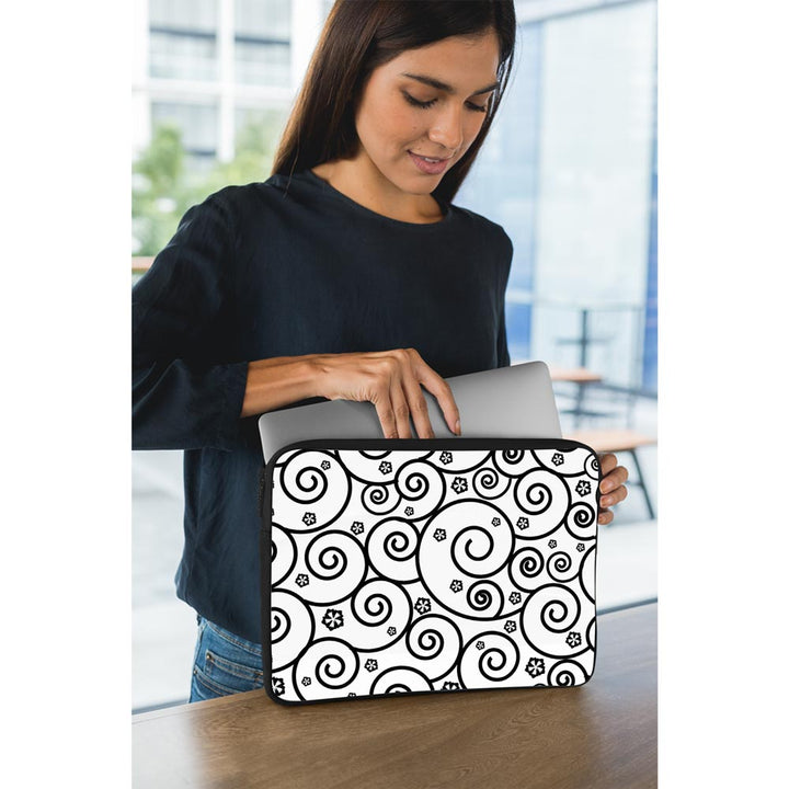 Black Swirl - Laptop Sleeve