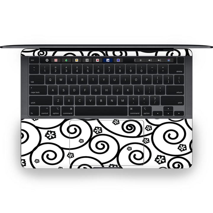 Black Swirl - MacBook Skins