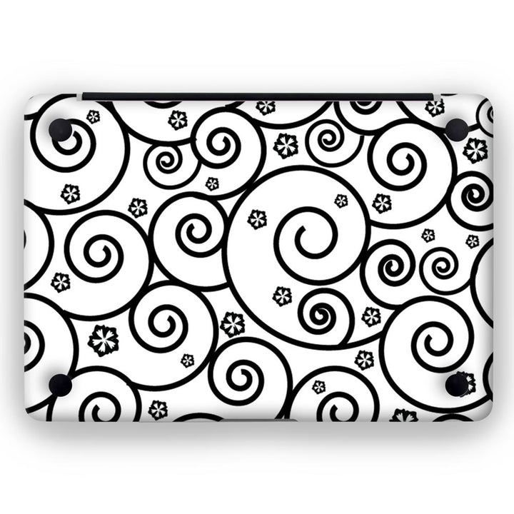 Black Swirl - MacBook Skins