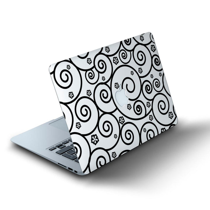 Black Swirl - MacBook Skins