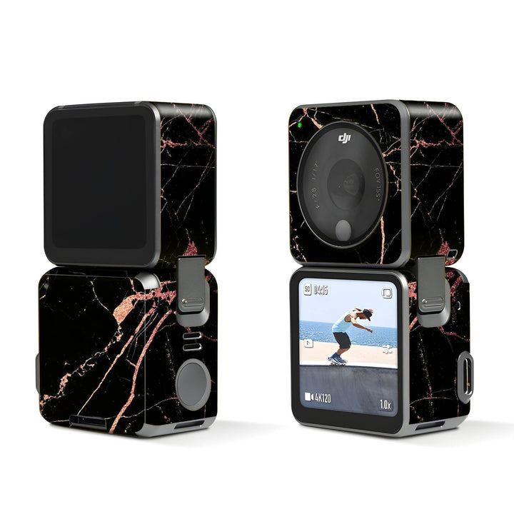 Black Marble Earbuds Dji Action 2 