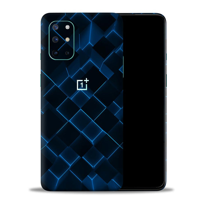 3D Blue Cubes - Mobile Skin