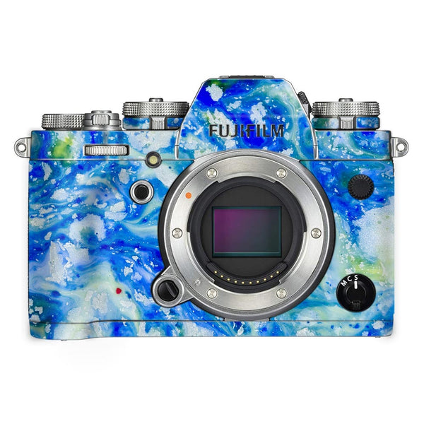 Blue Acid Marble - FujiFilm Camera Skin