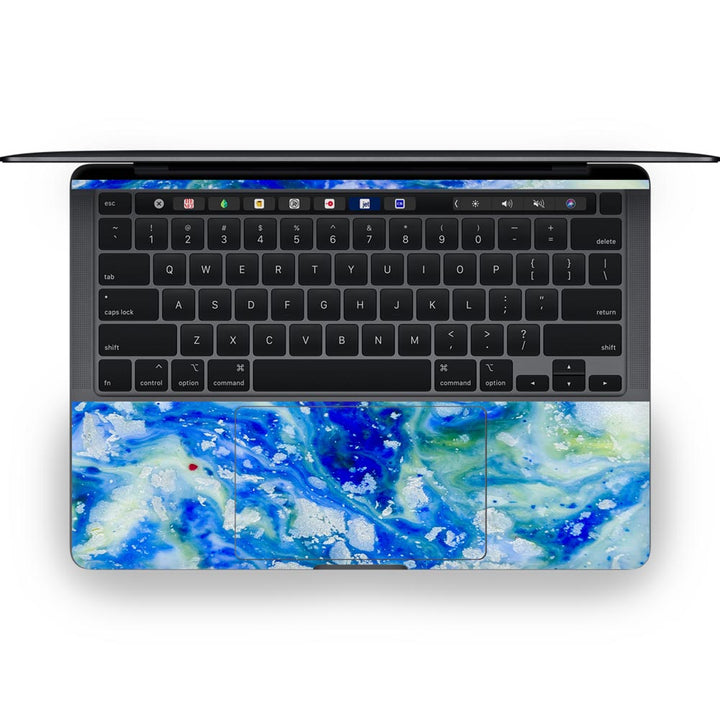 Blue Acid Marble - MacBook Skins