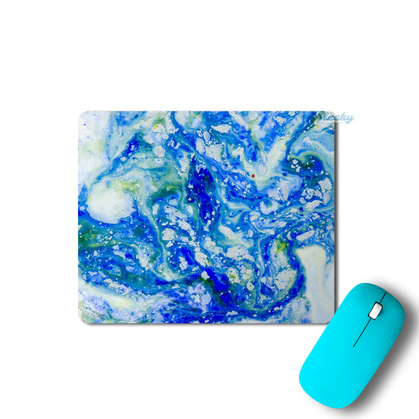 Blue Acid Marble - Mousepad