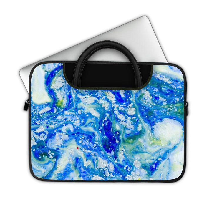 Blue Acid Marble - Pockets Laptop Sleeve