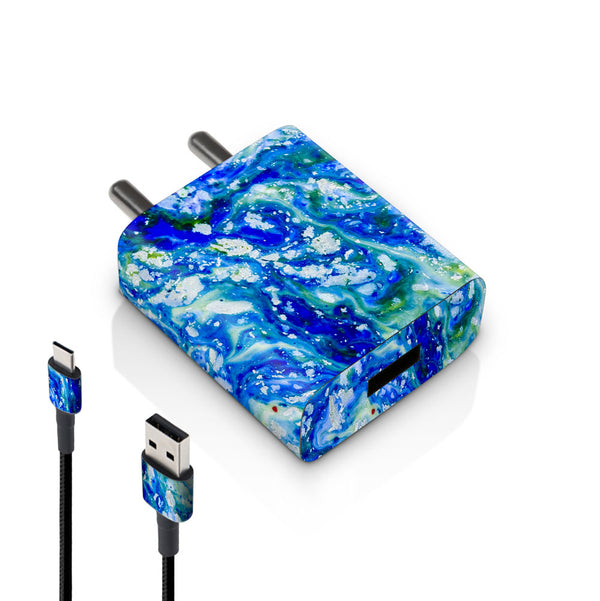 Blue Acid Marble - MI 10W & 18W Charger Skin