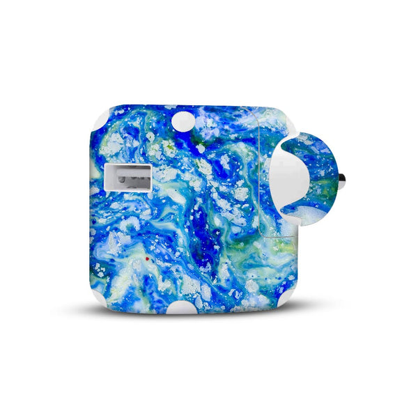Blue Acid Marble - Apple 2019 10W Charger skin