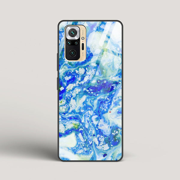 Blue Acid Marble - Redmi Note 10 Pro Glass Case