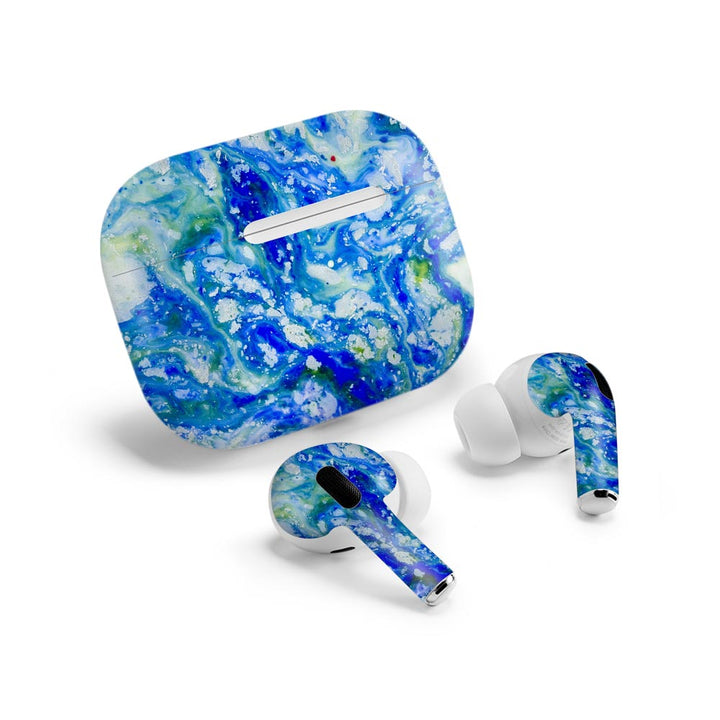 Blue Acid marble - Airpods Pro Skin