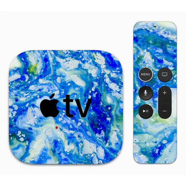 Blue Acid Marble - Apple TV Skin