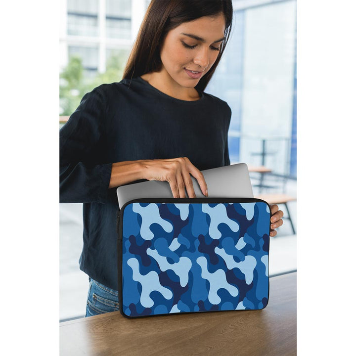 Blue Army Camo - Laptop Sleeve