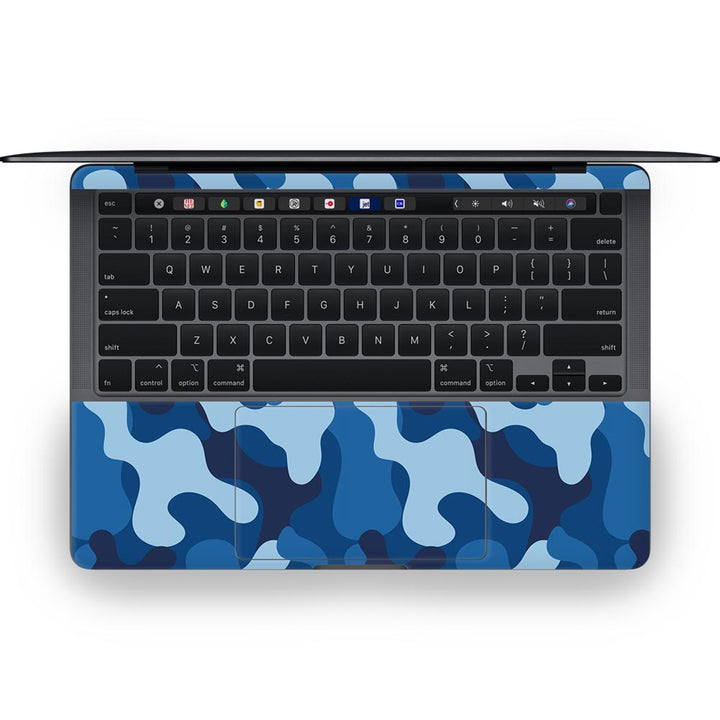 Blue Army Camo - MacBook Skins